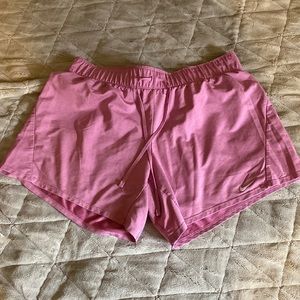 Pink dri-fit nike shorts